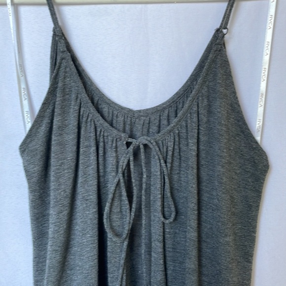 Gray RVCA Tie Back Tank - Picture 4 of 8